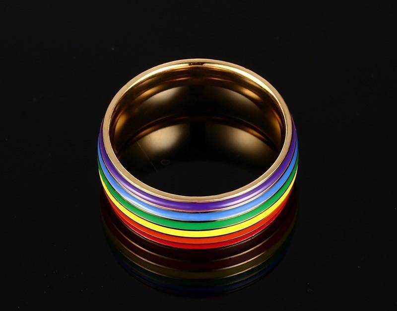 Fanduco Rings Rainbow Pride Ring
