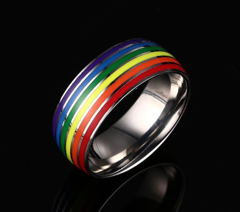 Fanduco Rings Rainbow Pride Ring