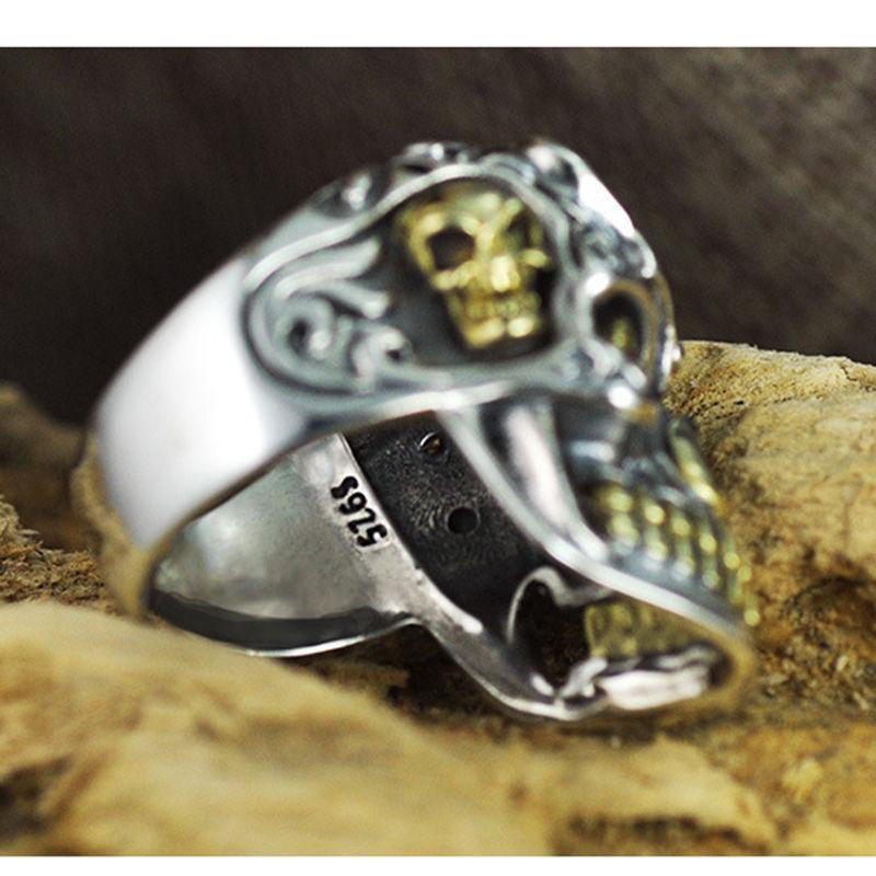 Fanduco Rings Sugar Skull Sterling Silver Ring