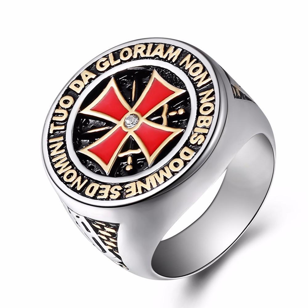Fanduco Rings The Knights Templar Masonic Cross Ring