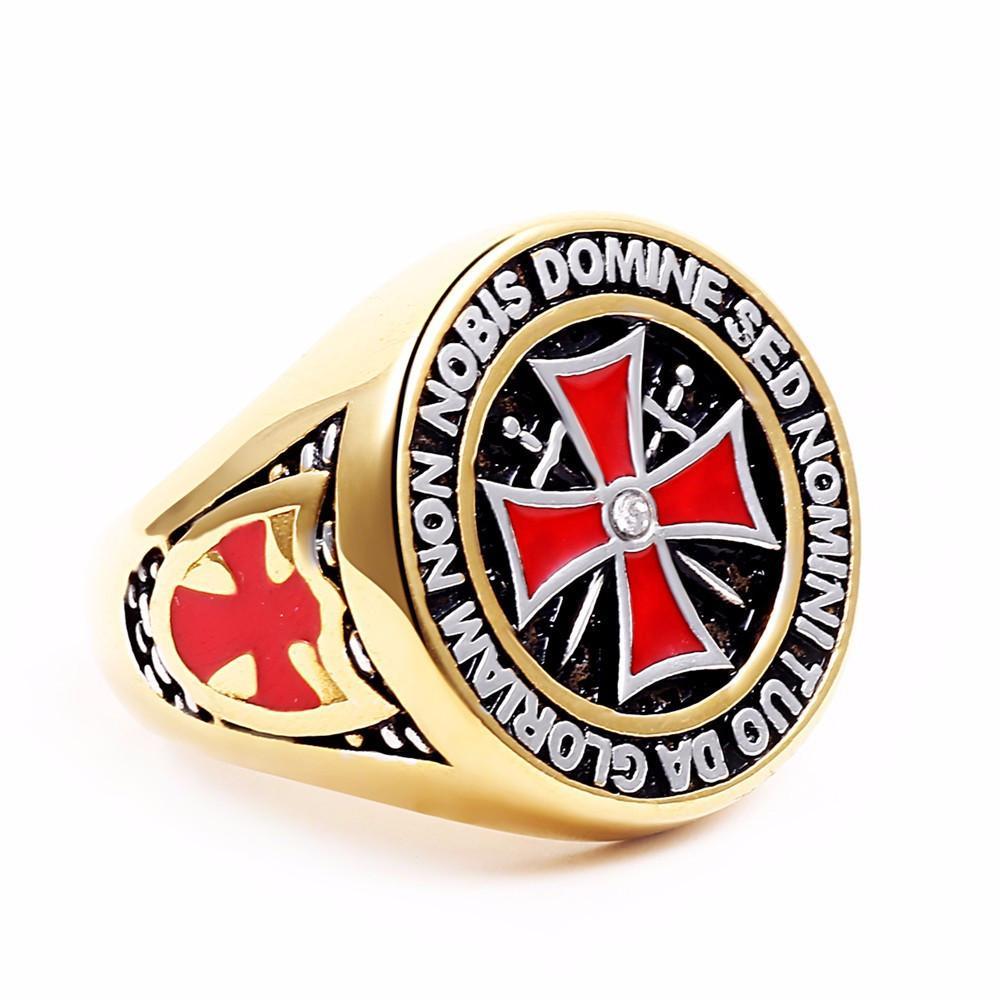 Fanduco Rings The Knights Templar Masonic Cross Ring