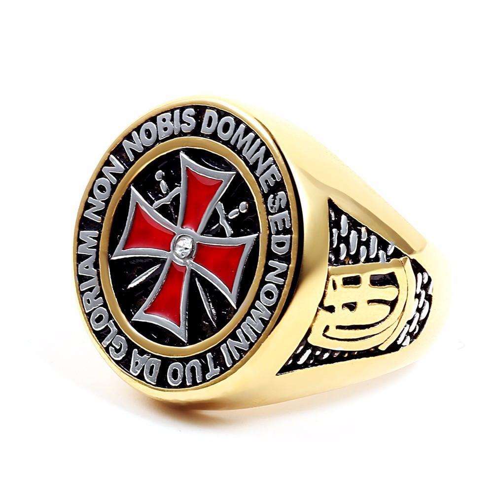 Fanduco Rings The Knights Templar Masonic Cross Ring