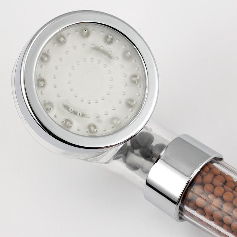 Fanduco Shower Head Mineral SPA Shower Head With LED Temperature Sensor
