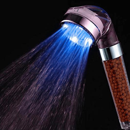 Fanduco Shower Head Mineral SPA Shower Head With LED Temperature Sensor