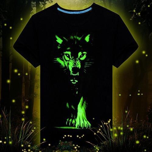 Fanduco T-Shirts Lone Wolf Glow In The Dark T-Shirt