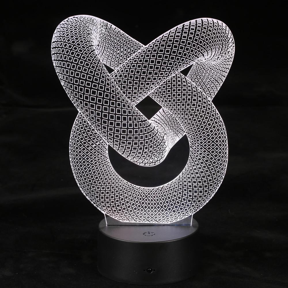 Fanduco Table Lamps Infinity Holographic Lamp