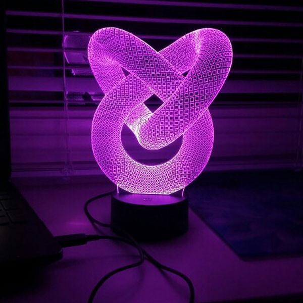 Fanduco Table Lamps Infinity Holographic Lamp