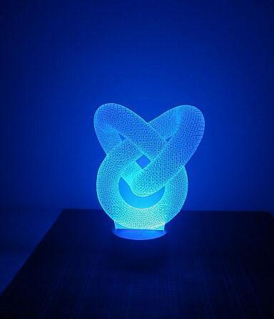 Fanduco Table Lamps Infinity Holographic Lamp