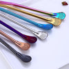 Fanduco Utensils Awesome Rainbow Steel Straw, Teaspoon And Filter Combo (Set of 3)