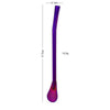 Fanduco Utensils Purple Awesome Rainbow Steel Straw, Teaspoon And Filter Combo (Set of 3)