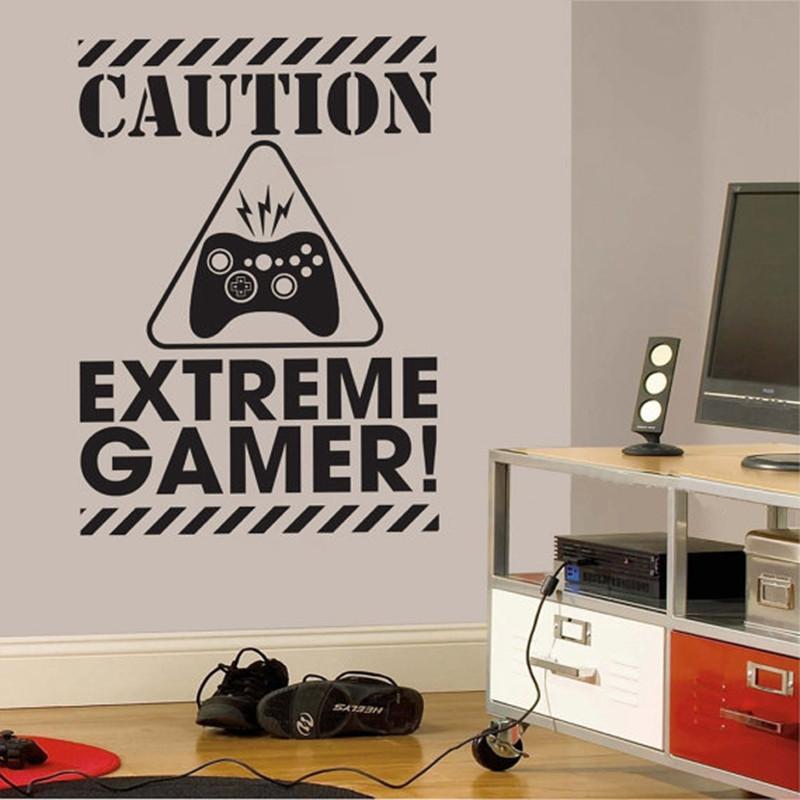 Fanduco Wall Decals Black / 79cmx56cm (31.1" x 22.0") Extreme Gamer Wall Decal