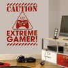 Fanduco Wall Decals Red / 79cmx56cm (31.1" x 22.0") Extreme Gamer Wall Decal