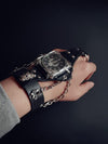 Fanduco Watches Skull Leather Bracelet Wristwatch