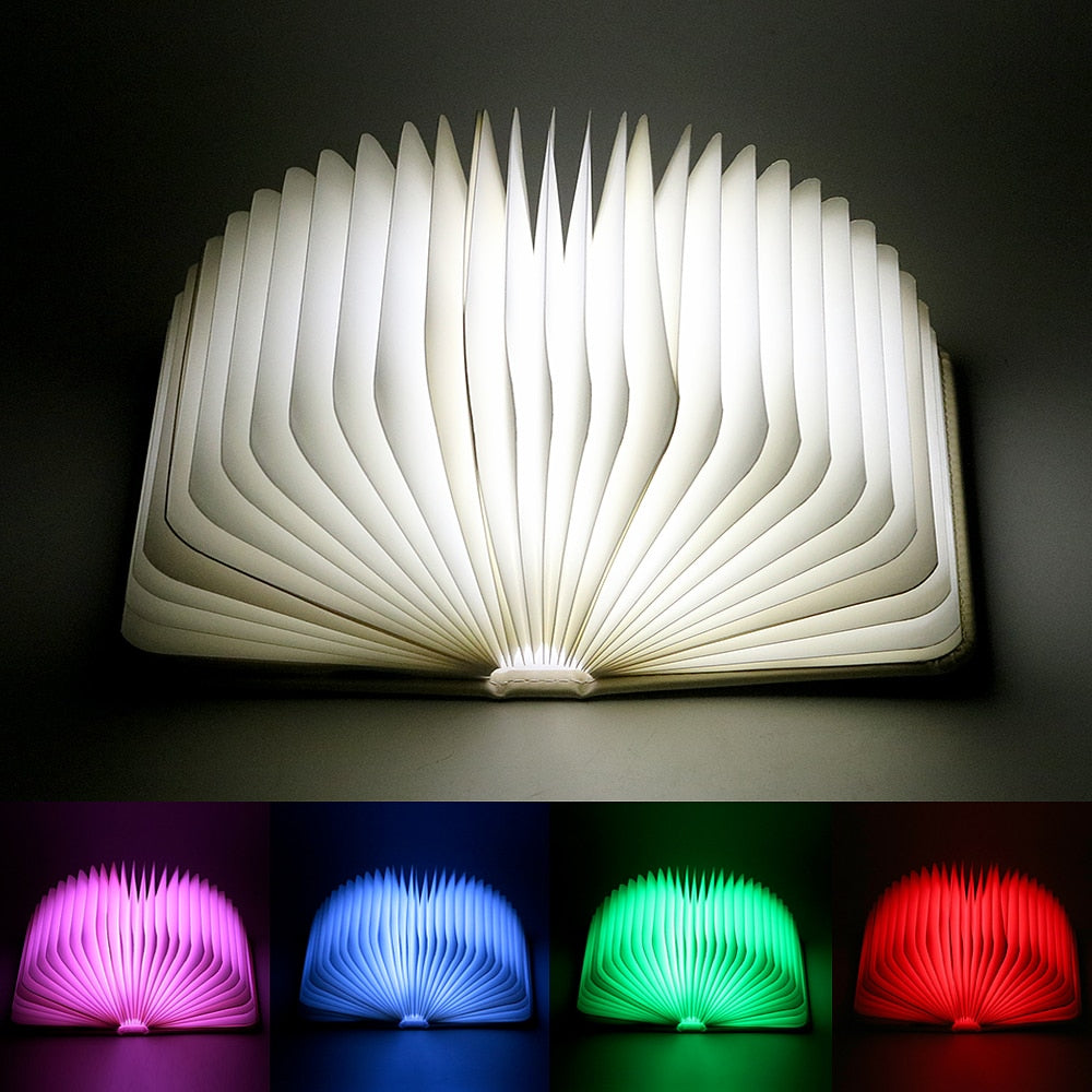 Portable Romantic Book Night Light