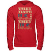 Multiple vendors Apparel Gildan - Pullover Hoodie / Red / S They Hate Us Cuz They Ain't Us T-shirt