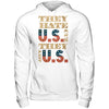 Multiple vendors Apparel Gildan - Pullover Hoodie / White / S They Hate Us Cuz They Ain't Us T-shirt