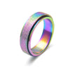 Frosted Rainbow Spinner Rings
