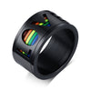 Rainbow LOVE Spinner Ring