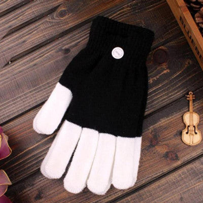 Glowing LED Rave Gloves